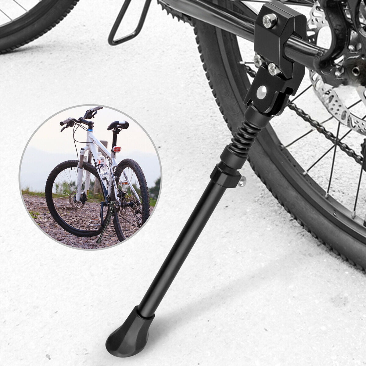 Bike Kick Stand Kickstand Side Rear Adjustable Kids Mountain E Bicycle Cycle MTB 