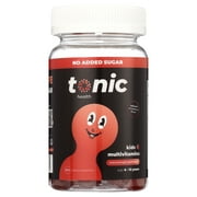 Tonic Health Multivitamins Gummies for Kids, Health Supplement with Vitamins C, D and Zinc, Strawberry Flavor, 60 Count