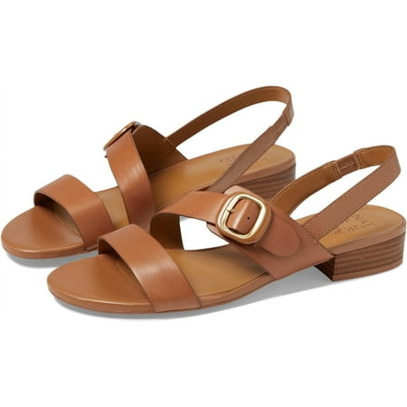 

Naturalizer Women s Meesha Slingback Low Heel Sandal English Tea Brown Leather 8.5M