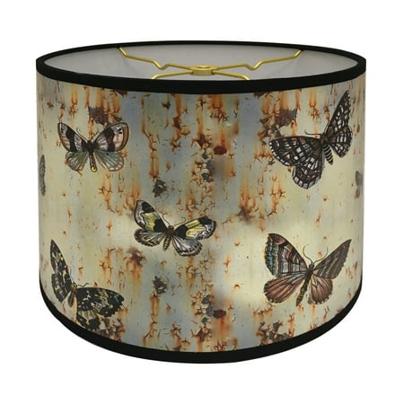 Royal Designs, Inc. Custom Handmade Hardback Shade, 10in, Butterfly