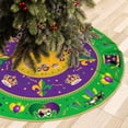 thumbnail image 2 of Mardi Gras Tree Skirt, Carnival Mardi Gras Masquerade 36IN Christmas Tree Skirts for Christmas Decor Xmas Holiday Party Mat Ornaments Decorations, 2 of 6