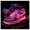 Gallery Wrapped, variant on Pink Neon Nike Canvas Sneaker Art Print by Art Remedy, Gallery Wrapped, 16" x 16"