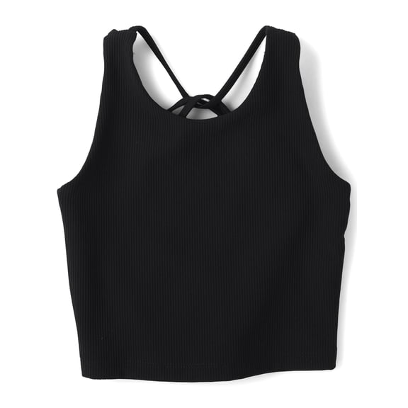 The Children's Place Girls Sleeveless Quick Dry Cross Back Ribbed Tank Top, Sizes XS-XXL