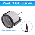 thumbnail image 4 of Medidor de Nivel de Combustible de 52 mm 12V Unique Bargains, Medidor de Tanque de Combustible para Automóvil, RV, Yate, Barco, Motocicleta, Carcasa Negra, Dial Negro, Letra Blanca, 1 Juego, 4 of 6