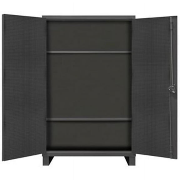 Durham HDCP304878-2S95 78 in. 12 Gauge Cabinets with Drawers, Gray - 2000 lbs
