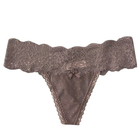 

Women Panties Lace Transparent Thong Low Waist Underwear Thong Underwear 2023