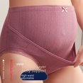thumbnail image 2 of Ropa interior de mujer embarazada de gran tamaño con entrepierna interior de algodón elástico alto en el segundo trimestre del embarazo, cintura alta, embarazo temprano, ropa interior fina para, 2 of 6