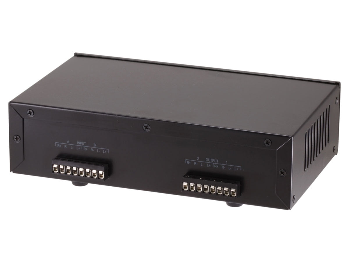 speaker selector with volume control