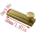 thumbnail image 2 of Slide Bolt Latch Catch 2Inch Brass Surface Slide Bolt Tower Barrel Door Shoot Bolt Lock, 2 of 6