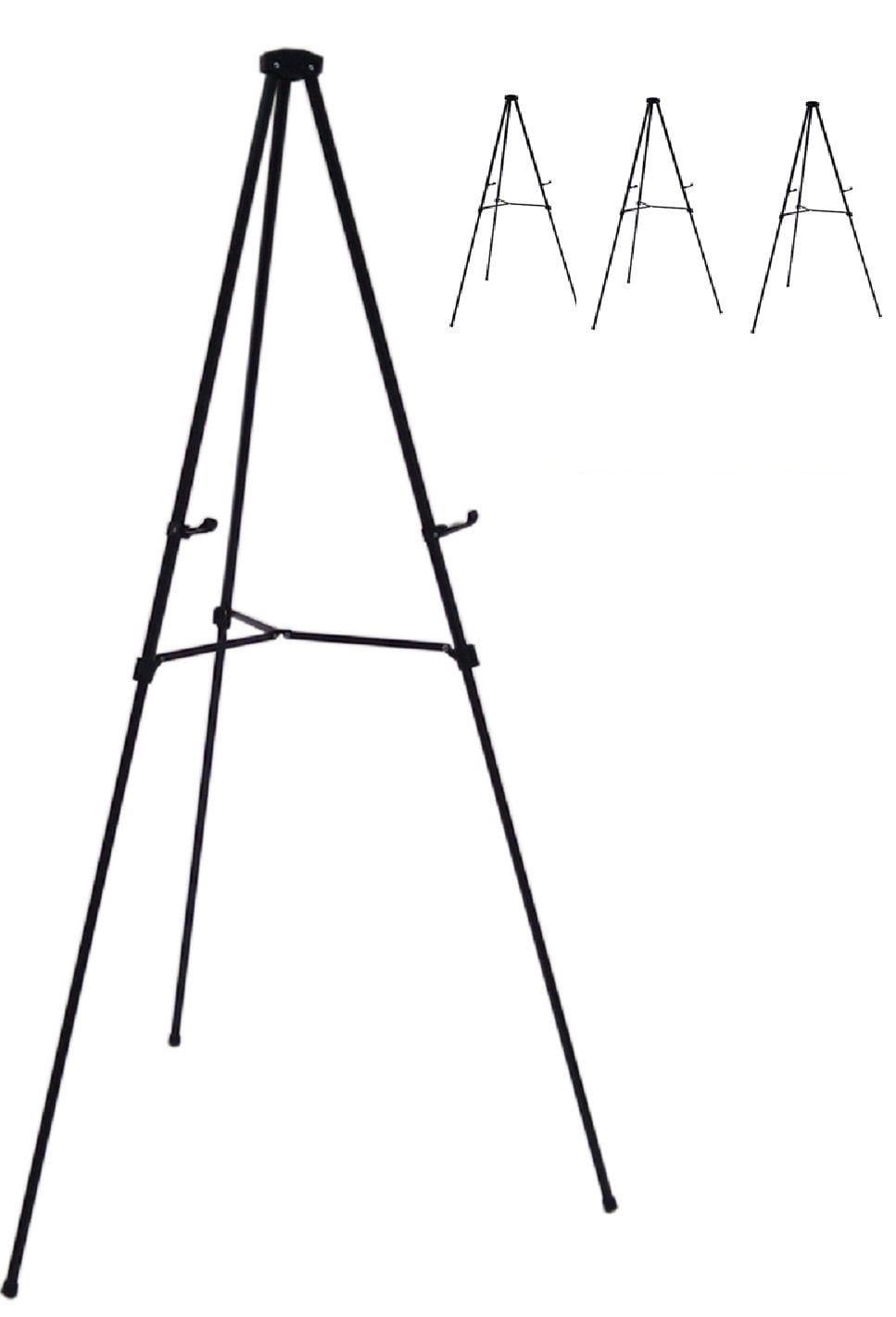 66 Reinforced Artist Easel Stand, Extra Thick Aluminum Metal Tripod  Display Easel with Portable Bag for Drawing and Displaying 