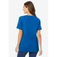 thumbnail image 2 of Woman Within Plus Size Perfect Short-Sleeve V-Neck Tee (Petite Available), 2 of 6