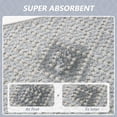 thumbnail image 7 of FEELHOME Bathroom Rug Diamond Pattern Absorbent Non Slip Bath Mat Soft Chenille Quick Dry Machine Washable Bathroom Mat with Rubber Backing Durable Bath Rug for Bathroom Floor 16"x24" Gray, 7 of 7