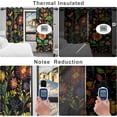 thumbnail image 2 of Boho Blackout Curtains for Bedroom and Living Room, Grommet Black Out Curtains 84 Inch Long 2 Panels Set with Rope Tassels Curtain Tiebacks, Floral Patterned Thermal Insulated Room Darkening Drapes, 2 of 4