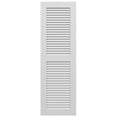 thumbnail image 6 of Ekena Millwork 12"W x 60"H True Fit PVC Two Equal Louver Shutters, White (Per Pair - Hardware Not Included), 6 of 11