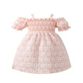 thumbnail image 1 of Robe à Manches Courtes Plissée à Fleurs pour Petites Filles, Robe d'Été pour Fête d'Anniversaire, 1 of 7