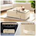 thumbnail image 4 of Dog Stairs for Bed 18.5 H 4-Step Dog Steps for Small Dogs and Cats Indoor Non-Slip Balanced Pet Stairs are Suitable for Puppy Older Cat Beige, 4 of 8