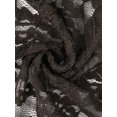 thumbnail image 5 of INSPIRE CHIC Women's Floral Lace Shrug 3/4 Sleeves One Button Bolero Cardigan Brown S, 5 of 6