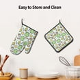 thumbnail image 6 of KLL Frog With Sweet Pattern Oven Mitts and Pot Holders 2pcs Sets for Kitchen, Oven Mitt Heat Resistant 536°F, Oven Gloves for Kitchen,Cooking and Baking, 6 of 7