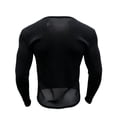 thumbnail image 3 of HOOMEUMY Mens Sheer Mesh Long Sleeve V Neck Shirt See Through Casual Breathable Tops For Party And Nightclub Occasion Wear, 3 of 3