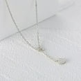 thumbnail image 5 of Lariat Y Heart Necklace for Women, 925 Sterling Silver CZ Heart Tassel Long Chain Choker Necklace to Daughter Mother Infinity Love Teardrop Minimalist Pendant Charm Fashion Wedding Jewelry Gift, 5 of 6