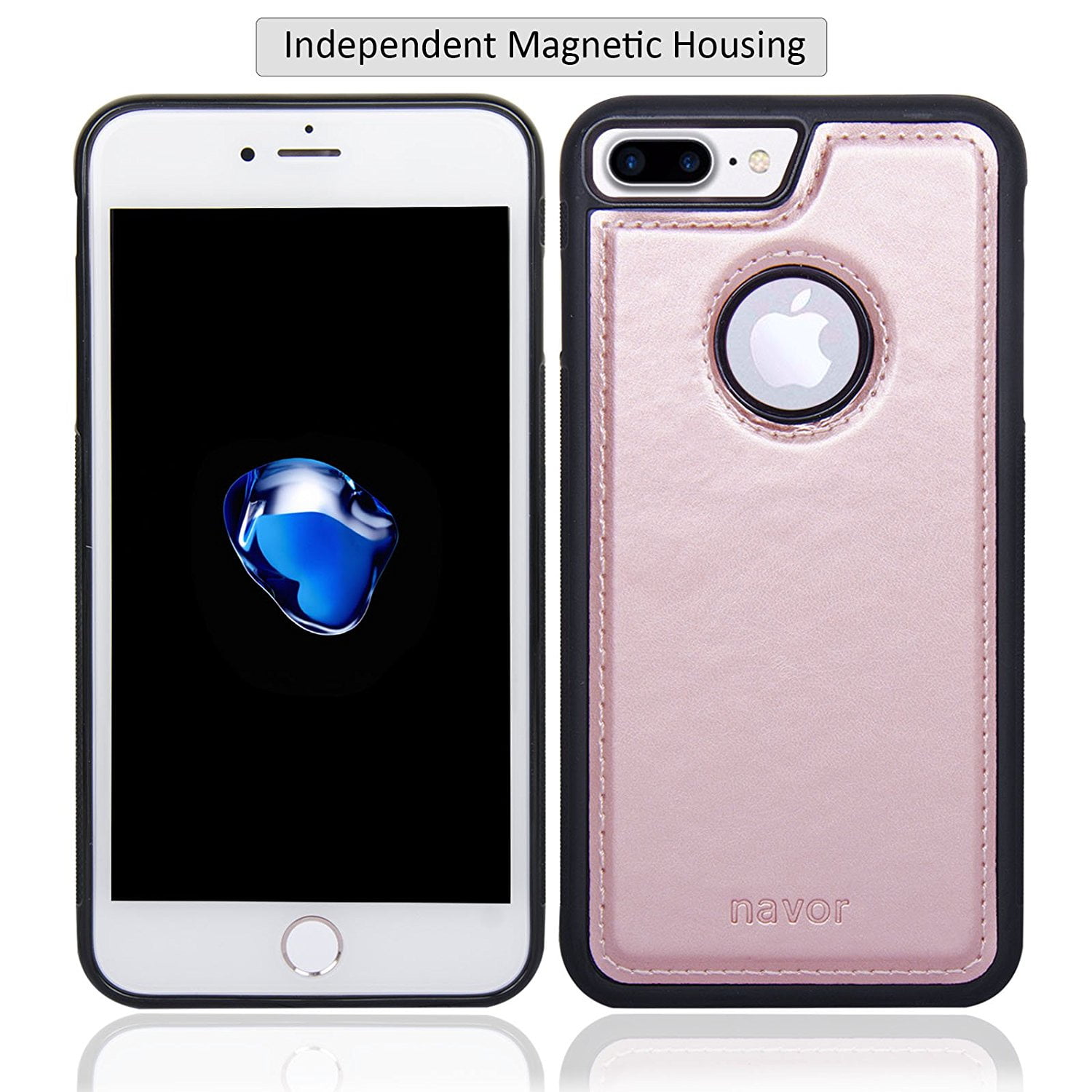 Cell Phones & Accessories Electronics 3 Money Pockets Compatible for iPhone  7 Plus JOOT-3L Series Navor Magnetic Detachable Wallet Case 10 Card Pockets  RFID Protection Purple IP7P3LPP christkindlmarket.com