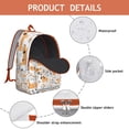 thumbnail image 4 of Puppy and Bone Print Backpack, Lightweight School Bag with Cute Furry Dog Design and Minimalist Pattern, 4 of 5