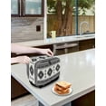 thumbnail image 4 of Fsddascl Gray Boho Toaster Cover 4 Slice, Large Kitchen Appliance Covers, Southwest Aztec Country Geometric Aesthetic Toaster Oven Cover with Loop, Bread Machine Cover Dust Cover Protection, 4 of 5