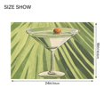 thumbnail image 4 of Yayeee Bath Rug for Bathroom Floor Non Slip Rectangle Fluffy Soft Absorbent Mat, 16"x24", Light Green Martini, 4 of 7