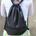 thumbnail image 2 of 2 Pcs Outdoor Women Men Nylon Black Ultralight Backpack Football Basketball Bag (Big & Small), 2 of 8