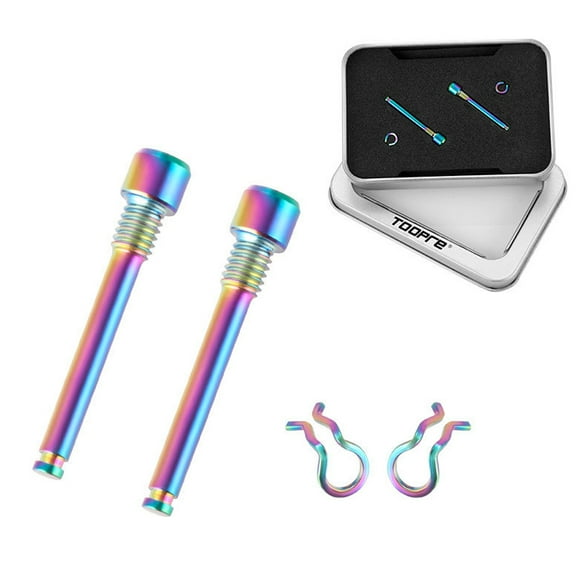 Bicycle Hydraulic Disc Brake Pad Bolts Ti-Alloy Fixing Pin Inserts Caliper Screws Retainer Pin Circlip Bike Accessories