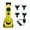 Yellow, variant on Hair Trimmer Professional Hair Cutting Machine Brushless Motor Trimmer Adjustable Trimmer Charging Base Hair Trimmer Men