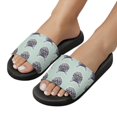 thumbnail image 5 of GZHJMY Stylish Slides for Women Men, Grey Cat Faces White Contour Soft Flexible Slip-on Sandals Slippers, 5 of 7