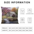 thumbnail image 5 of Fenyluxe Flowers Trees Bridge Fashion Style Dirt-Resistant Throw Pillow Covers for Couch Sofa Bed Living Room Bedroom Pillow Case All Year Round Suitable Pillow Covers 1PC 18x18in, 5 of 5