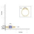 thumbnail image 4 of Angara Natural 1.05 Ct. Tanzanite Solitaire Ring in 14K Yellow Gold for Women (Ring Size: 12), 4 of 9