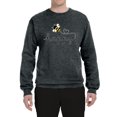 thumbnail image 2 of Wild Bobby, Bee Happy Motivational Inspirational Teachers, Pop Culture, Unisex Crewneck Graphic Sweatshirt, Heather Black, 3X-Large, 2 of 4