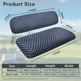 thumbnail image 3 of FUIALDOLG Universal Golf Cart Seat Covers Compatible with Ezgo Txt Front Seats, Blue Polka Dots Print Golf Cart Bench Seat Covers Breathable No Staples Needed, 3 of 8