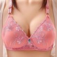 thumbnail image 3 of Bigersell White Bras for Women Sale Breathable Sports Bra Full-Figure Bra Style R3377 V-Neck Full-Coverage Bras Hook and Eye Bra Closure Women Size Longline Bras Pink XXL, 3 of 5