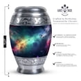 thumbnail image 2 of Realistic Spiral Galaxy Urns For Human Ashes Adult Female - Funeral Urns For Ashes - Cosmic Galaxy Universe Cremation Urn - Urn For Ashes Adult Male - Urns For Mom Ashes Urns Large (Size - 10inch), 2 of 5