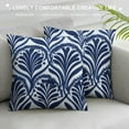thumbnail image 3 of COMIO  Decorative Throw Pillow Cover Case for Couch Sofa Home Decor, Modern Geometric Accent Pillow Cushion Cover, Navy Blue, 3 of 5