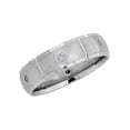 thumbnail image 2 of Mens Comfort Fit Bezel Diamond Wedding 14K Band Ring, 2 of 2