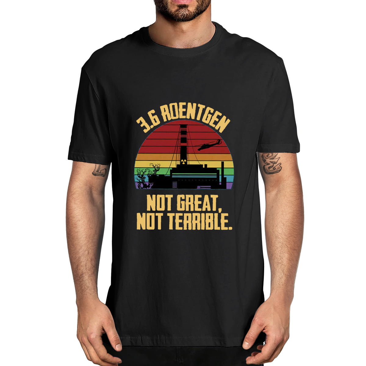 3.6 Roentgen T Shirt Not Great Not Terrible Chernobyl Fans Xmas Gift Kids Top 