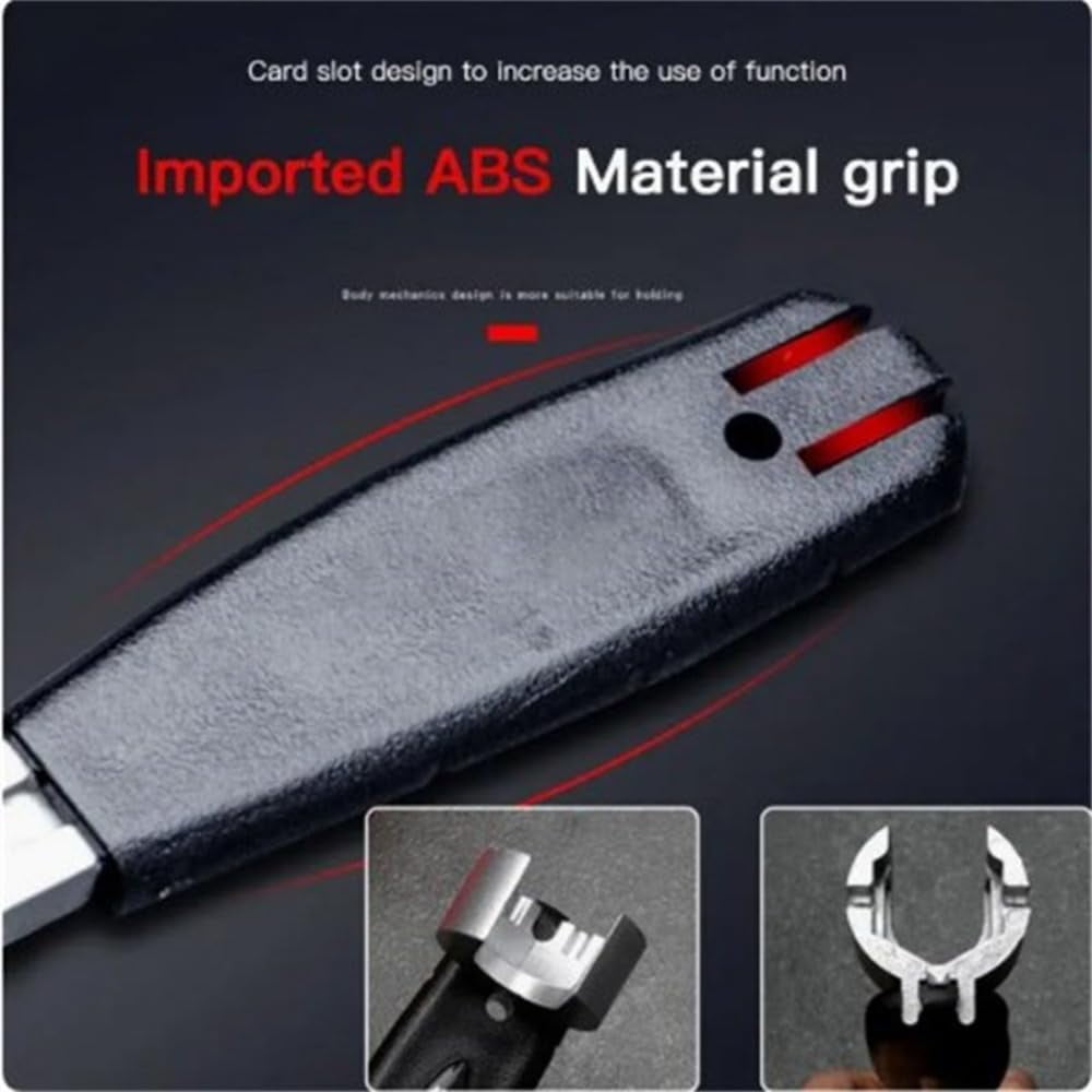 Universal Adjustable Wrench With 3 Chuck Multifunctional Double-ended Bath Wrench Bathroom Repair Hand Tool