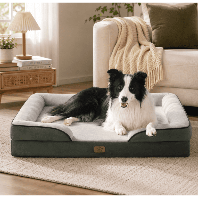 U by Bedsure Orthopedic Dog Sofa, 35" Boreal Canopy Green photo 1