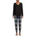 thumbnail image 3 of Secret Treasures Women's Plaid Flannel Joggers, 3 of 5