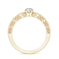 thumbnail image 2 of Certified Pear Lab Diamond Filigree Engagement Ring for Women - 0.6 Carat - EF-VS Grade, 18K Yellow Gold, US 3.50, 2 of 8