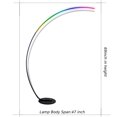 Lamp Depot 67" Modern Arc Floor Lamp,Curved Dimmable LED Lamp Tall Standing Light with Remote