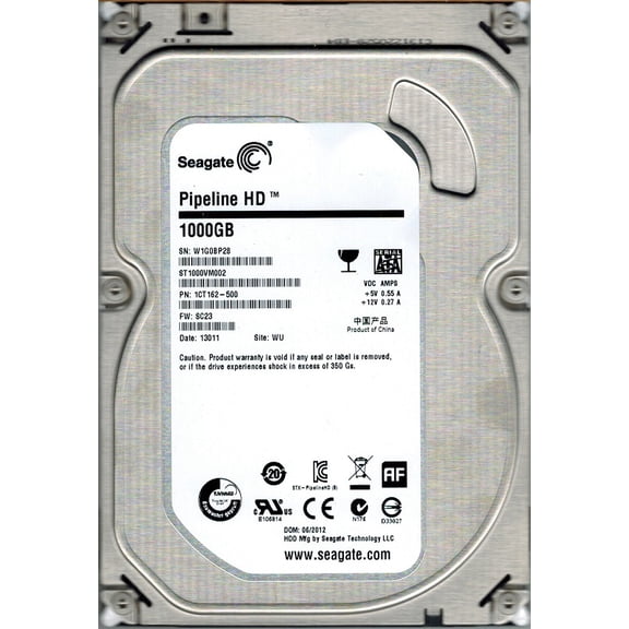 Seagate ST1000VM002 P/N: 1CT162-500 F/W: SC23 WU 1TB