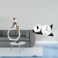 thumbnail image 2 of Reloj de pared con figura de niña, escultura de panda, arte abstracto moderno, decoración creativa para el hogar, la oficina o el escritorio. Ideal pa, 2 of 8