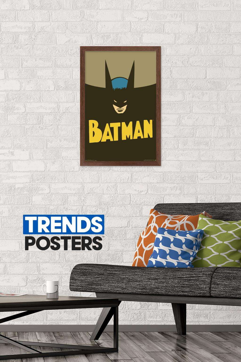 DC Comics - Batman - Vintage Wall Poster, 14.725" x 22.375", Framed