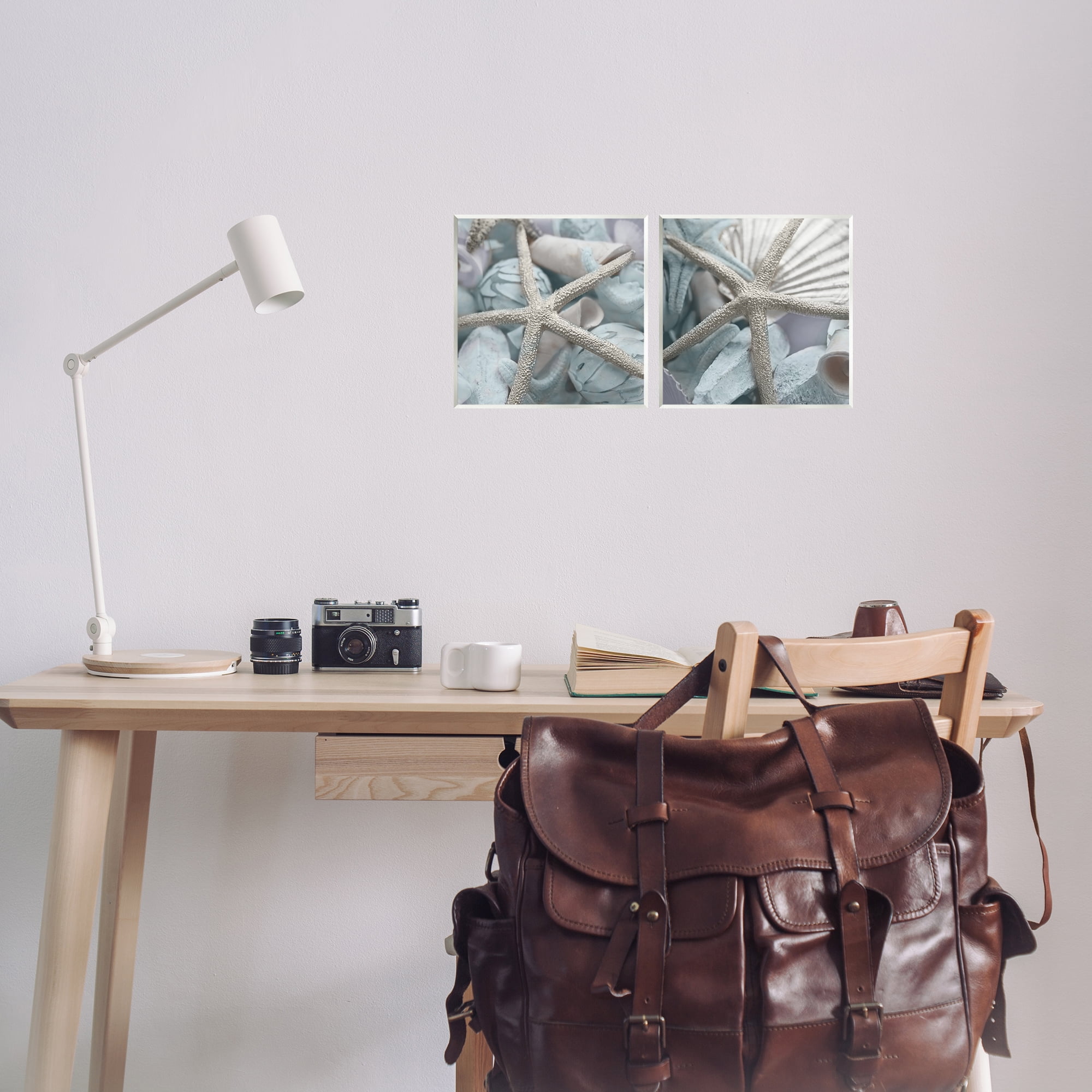 Stupell Industries Dry Distressed Starfish Nautical & Beach Photography Unframed Art Print Wall Art, 12 x 12, Set of 2